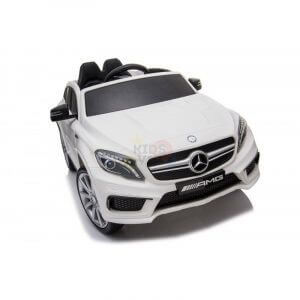 12v Mercedes GLA45 Kids and Toddlers Ride on Car rc leather seat rubber wheels white kidsvip 45 1
