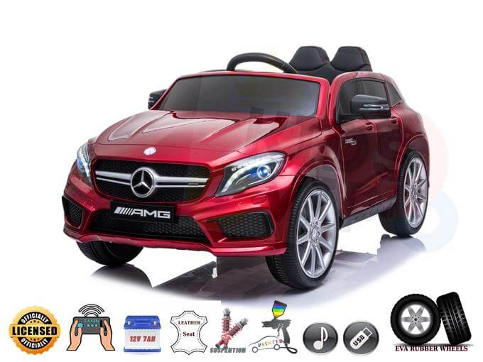 Mercedes Benz GLA 12V Ride-On | SD, USB, MP3, Remote Control | Red