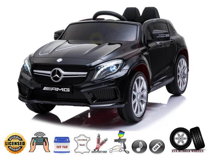 Mercedes Benz GLA 12V Ride-On | SD, USB, MP3, Remote Control | Black