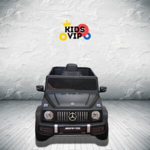 MERCEDES G63 KIDS TODDLERS RIDE ON CAR 12V RUBBER WHEEL LETHAR SEAT KIDSVIP MATTE BLACK 2