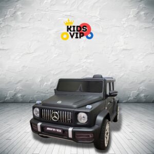 MERCEDES G63 KIDS TODDLERS RIDE ON CAR 12V RUBBER WHEEL LETHAR SEAT KIDSVIP MATTE BLACK 3
