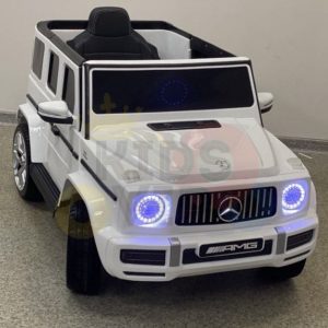 MERCEDES benz amg 306 G63 KIDS TODDLERS RIDE ON CAR 12V RUBBER WHEEL LEaTHeR SEAT KIDSVIP white doors 26