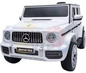 MERCEDES benz amg 306 G63 KIDS TODDLERS RIDE ON CAR 12V RUBBER WHEEL LEaTHeR SEAT KIDSVIP white doors 27