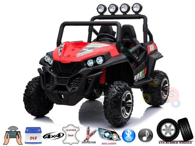 Viper Edition 2-Seater 24V 4WD Ride-On UTV/Buggy | Red