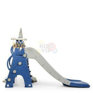 kids toddlers swing slide playset crown kidsvip blue 6