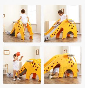 kidsvip giraffe slide kids toddlers indoor outdoor yellow 3
