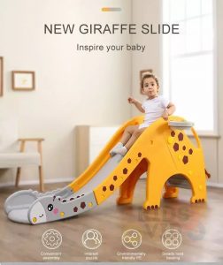 kidsvip giraffe slide kids toddlers indoor outdoor yellow 4