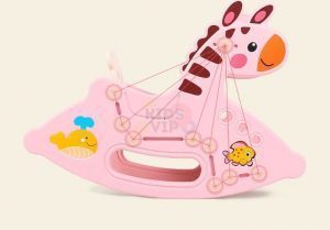 kidsvip rocking deer zeebra chair toddlers infants pinkg