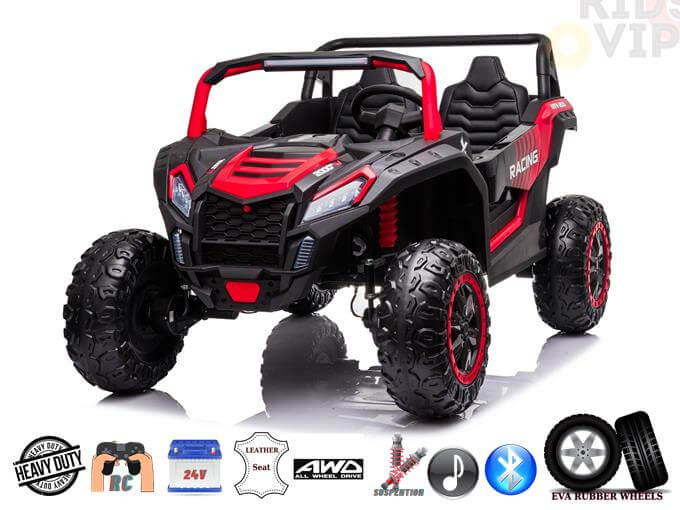 Blade BT Edition 2-Seater 24V XXL 4WD Ride-On Buggy / UTV | SD, USB, RC | Red