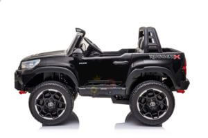 kidsvip toyota hilux 24v ride on 2 seater truck rubber wheels BLACK 5 1