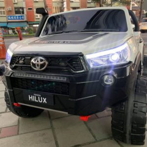 kidsvip toyota hilux 24v ride on 2 seater truck rubber wheels WHITE 1 1