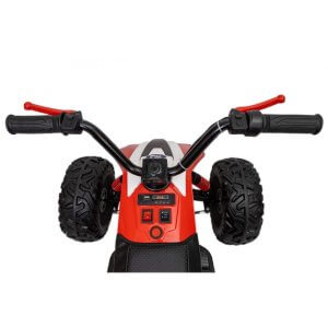 kids atv 24v ride on rubber wheels leather seat RED 10 1