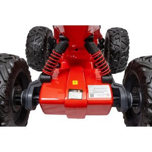 kids atv 24v ride on rubber wheels leather seat RED 9 1