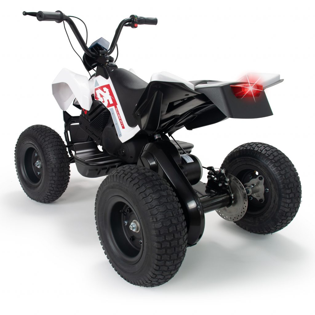 INJUSA | X-Treme Zero Edition 24V Quad/ATV | 3 Speeds, Rubber Wheels ...