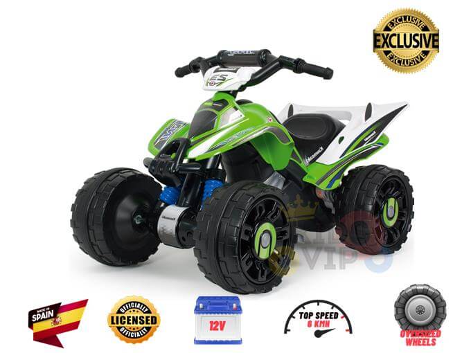 INJUSA | Kawasaki Sport Edition 12V ATV/Quad For Kids