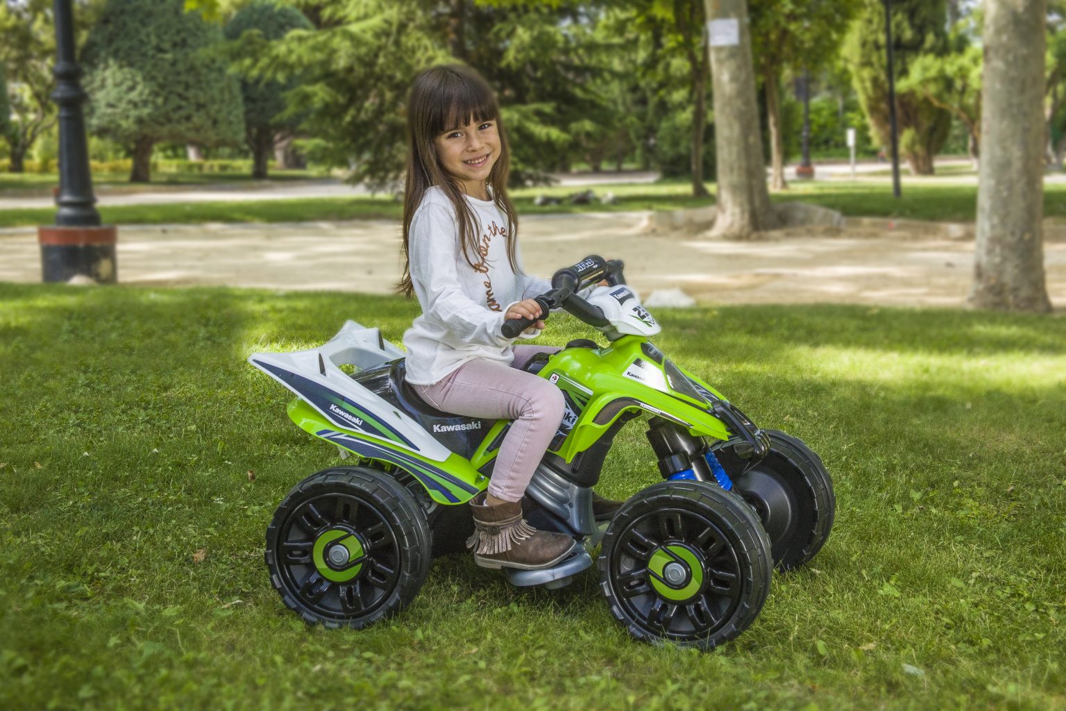 INJUSA Official Kawasaki Sport Edition ATV For Kids - Kids Vip