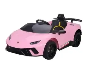 Pink Lamborghini Huracan 12V Licensed Sport Edition | Music, USB, Bluetooth, Remote Control