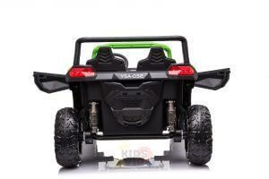 kidsvip 24v 4wd 4x4 ride on buggy utv gig toy remote rc green 5