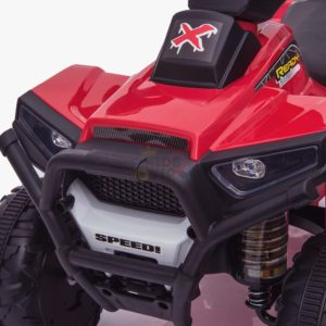 KIDSVIP MY FIRST ATV 6V RUBBER WHEELS LEATHER SEAT RED 8