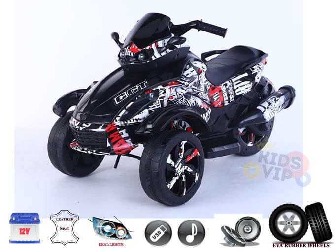 Graffiti Junior Sport Edition 12V Ride on Car / 3 Wheels ATV