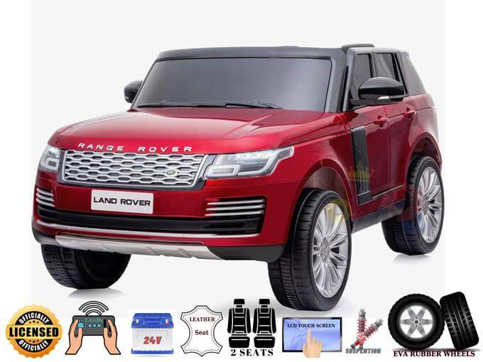 24V Range Rover Complete Edition Ride-On | 2-Seater With MP4 | Red