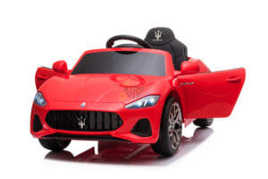 kidsvip maserati kids toddlers ride on car rc rubber wheels leathe seat red 12