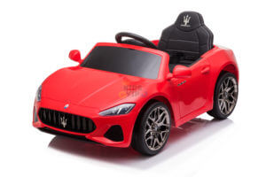 kidsvip maserati kids toddlers ride on car rc rubber wheels leathe seat red 15