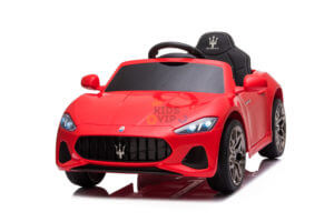 kidsvip maserati kids toddlers ride on car rc rubber wheels leathe seat red 3