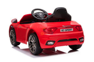 kidsvip maserati kids toddlers ride on car rc rubber wheels leathe seat red 8