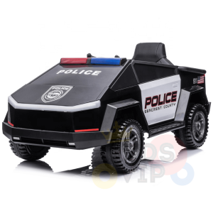 kidsvip police ride on car truck 12v 4x4 4wd remote kids toddlers black 2