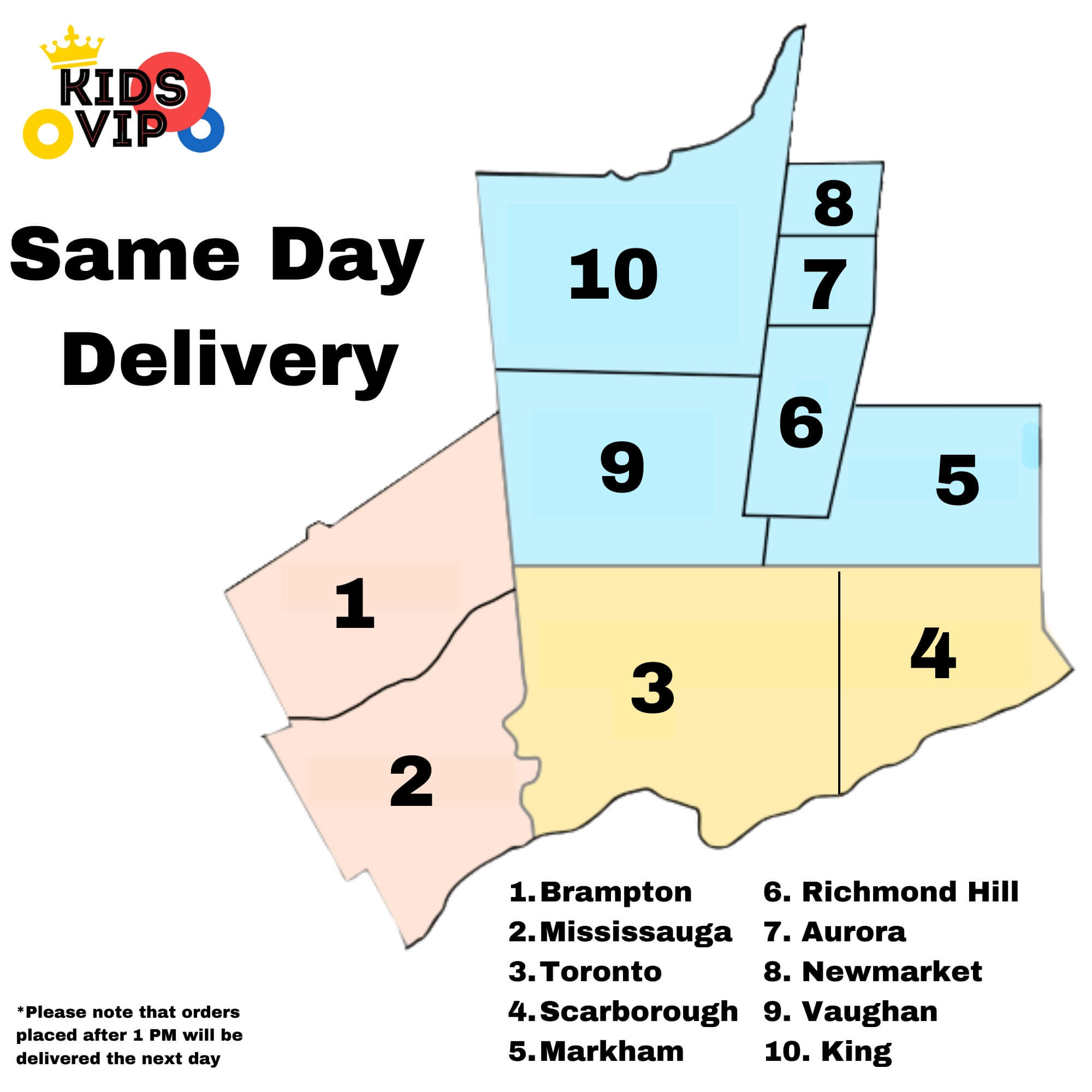 Same Day Delivery Map 2