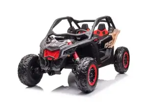 2 seater lx performance 4wd edition can am maverick 12v 14ah kids ride on buggy eva wheels leather seats rc