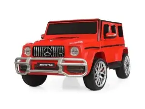 KidsVip Exclusive Mercedes Benz G Series 2 Seater 24V Kids Ride on Truck, Eva Wheels, Leather Seats, Light up Logo, 4WD,BT, RC