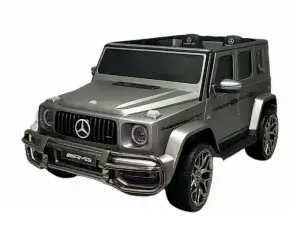 mercedes benz g wagon 2 seater 24v kids ride on truck grey