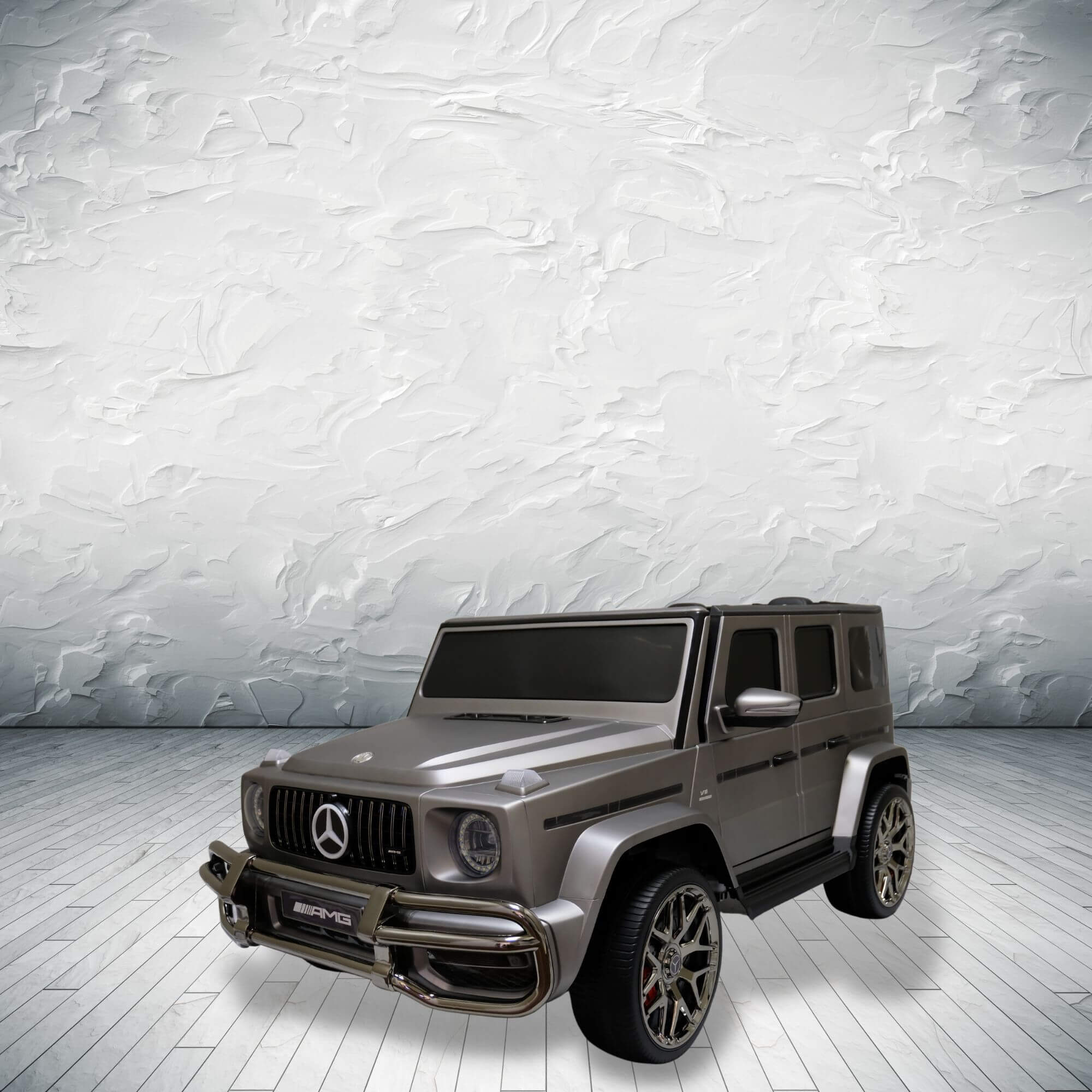 Grey Mercedes Benz G Wagon 2-Seater 24V Kids Ride-on Truck