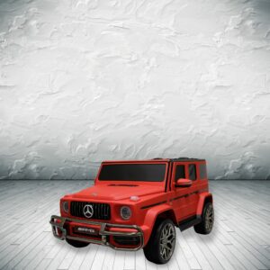 mercedes benz g63 gvagon 24v kids and toddlers ride on car suv rc dull matte red 15