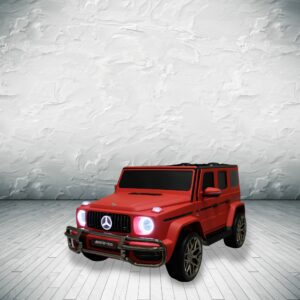 mercedes benz g63 gvagon 24v kids and toddlers ride on car suv rc dull matte red 18