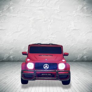 mercedes benz g63 gvagon 24v kids and toddlers ride on car suv rc dull matte red 30