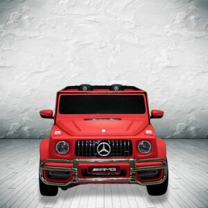 mercedes benz g63 gvagon 24v kids and toddlers ride on car suv rc dull matte red 33