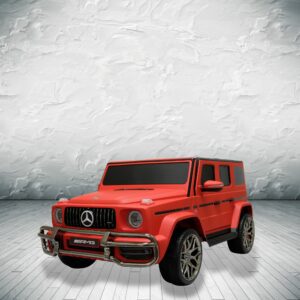 mercedes benz g63 gvagon 24v kids and toddlers ride on car suv rc dull matte red 9