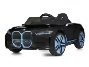 Black Complete Edition 12V Licensed BMW I4 Kids and Toddlers 4WD Ride on Car, RC