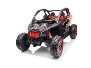 official 2023 lx performance edition 12v can am maverick x 4wd 2 seater kids buggy eva wheels leather seats rc