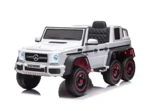 mercedes g63 6 wheel 1 seater ride on 6wd mp3 sd usb remote white
