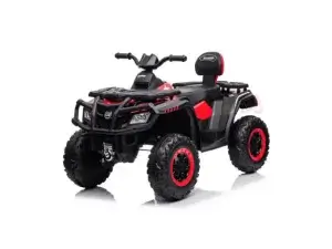 upgraded titan edition 24v kids 4x4 ride on quad atv rubber tires leather seat