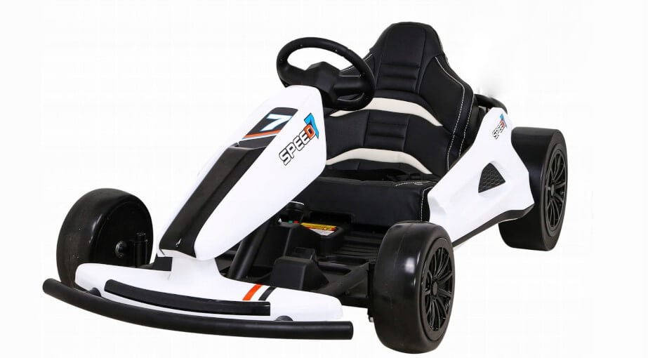 Upgraded Speedy Racer Drifting GO KART 24V white (25)