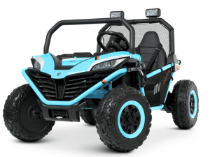 embark on thrilling journeys luxurious blue two seater 12v 4wd dune buggy for kids with remote control your ultimate adventure ride